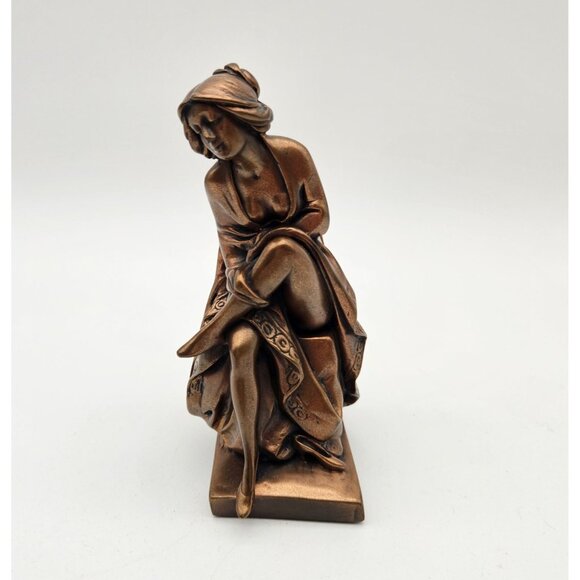 Vintage 1978 Giovanni Schoeman Cold Cast Bronze Sculpture Quessa - Picture 1 of 11